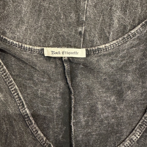 Rock Etiquette High-Low Maxi Dress XS Sleeveless Boho Tassel Hem Festival Chic - Picture 6 of 6